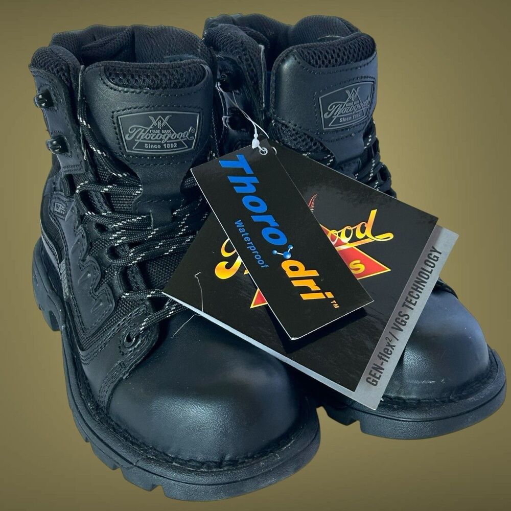 NWT Thorogood BBP Boots Size Men’s 4M Women’s 6M Black GEN-flex2 Ultralight - Picture 2 of 16